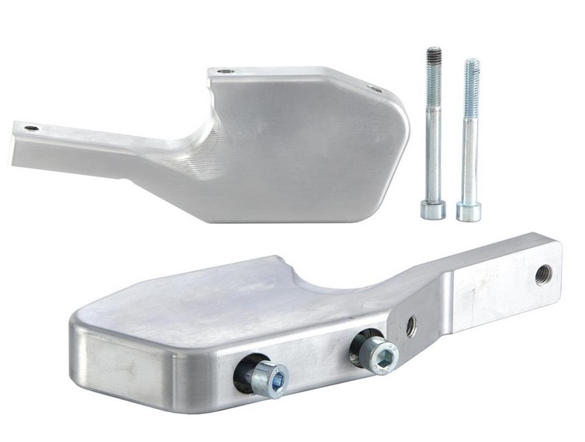 Adaptador reposapiés pillion para Vespa GTS/GTS Super/GTV/GT 60/GT/GT L 125-300cc, plata brillante