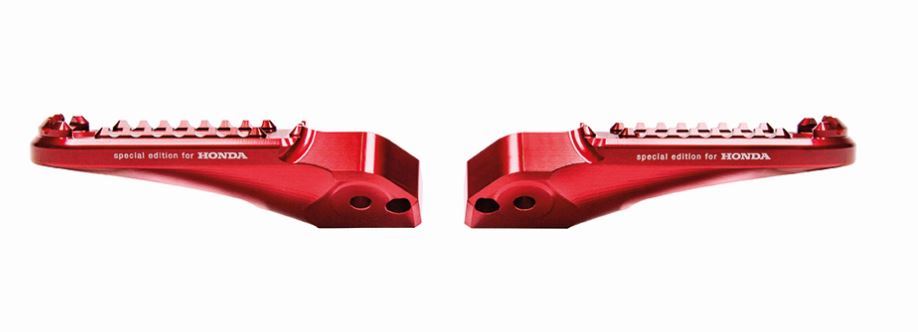 Juego de reposapiés Rizoma rojo para pasajero para Honda CRF1000L Africa Twin (Bj.18-) Original Honda