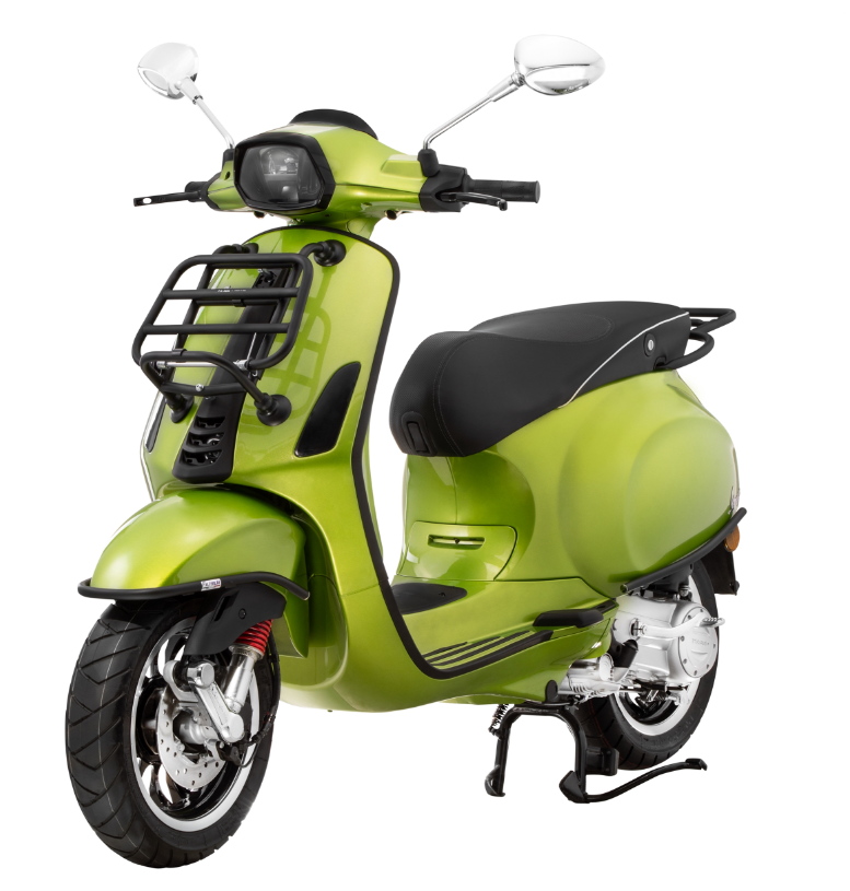 Guardabarros parachoques delantero para Vespa Primavera/Sprint/Elettrica 50-150ccm, negro mate