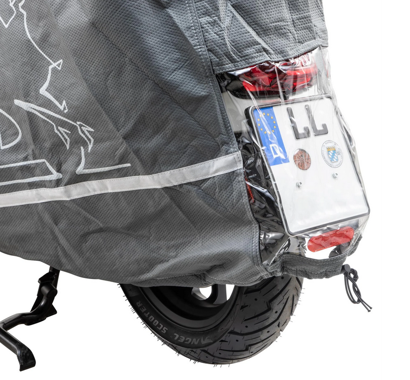 Garaje plegable Indoor PREMIUM 2.0 para Vespa ET2/ET4/LX/LXV/S/Primavera/Sprint, talla L, gris