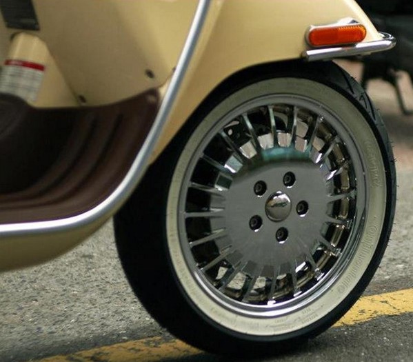 Llanta delantera/trasera para Vespa GTS/GTS Super/GTV/GT 60/GT/GT L/946 125-300ccm, cromada