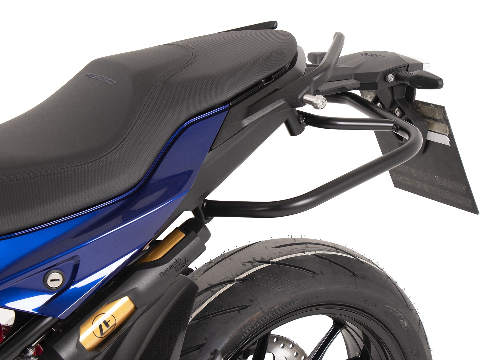 Barra de protección trasera negra para BMW F 900 R (20-24) Hepco & Becker