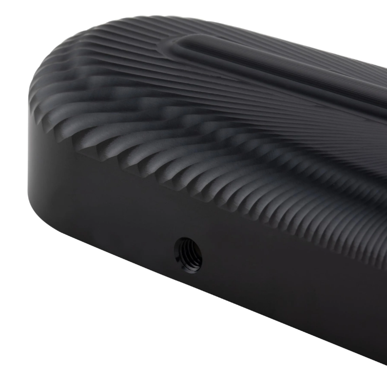 Tapa del basculante ZELIONI 3D para Vespa, anodizado negro