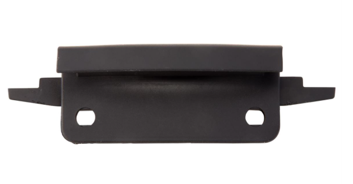 Conector mono ranura tubo pata escudo negro mate para Vespa Primavera/Sprint 50-150ccm
