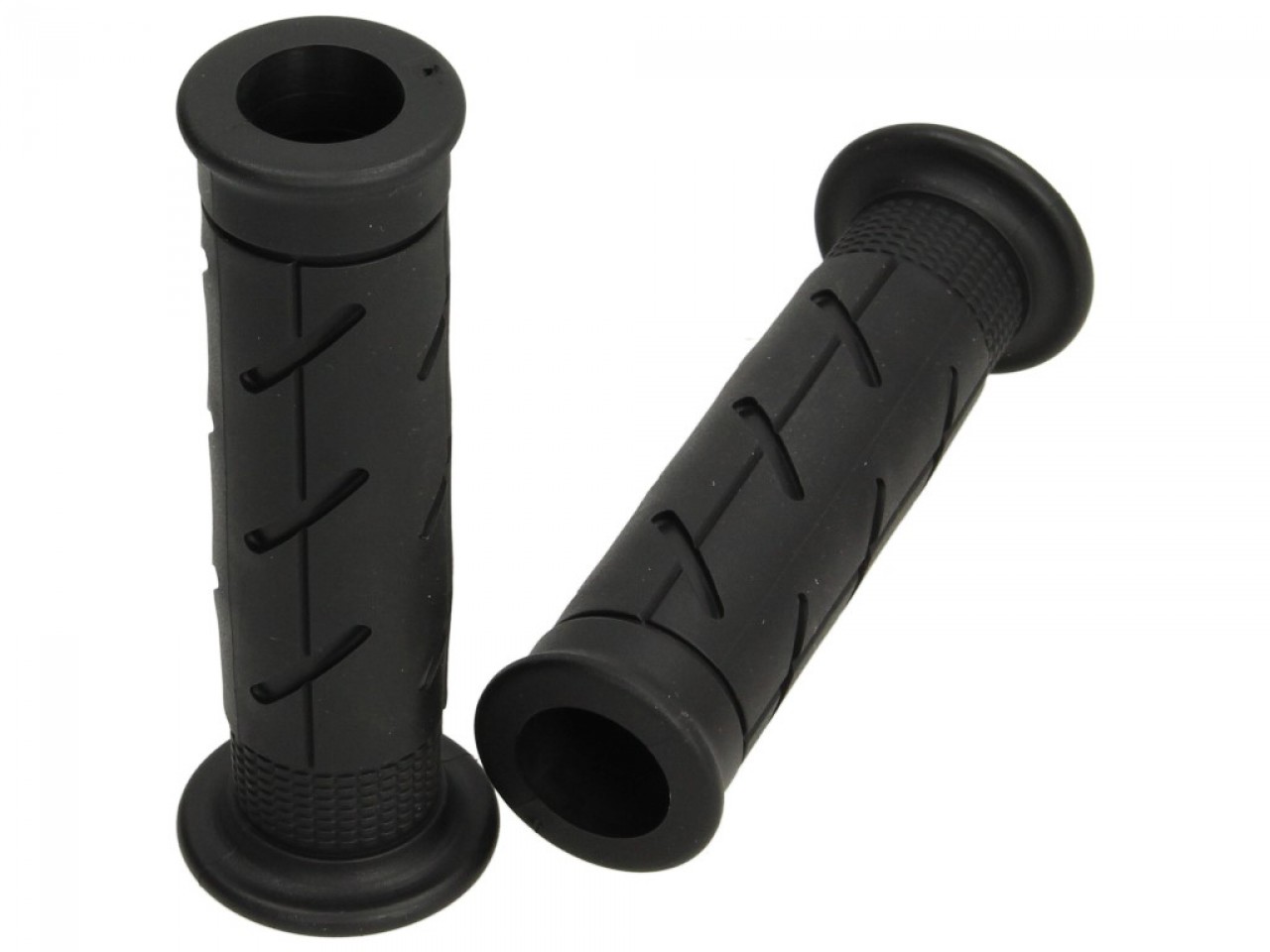 juego de empuñaduras de goma ariete abierto, longitud: 120 mm, negro