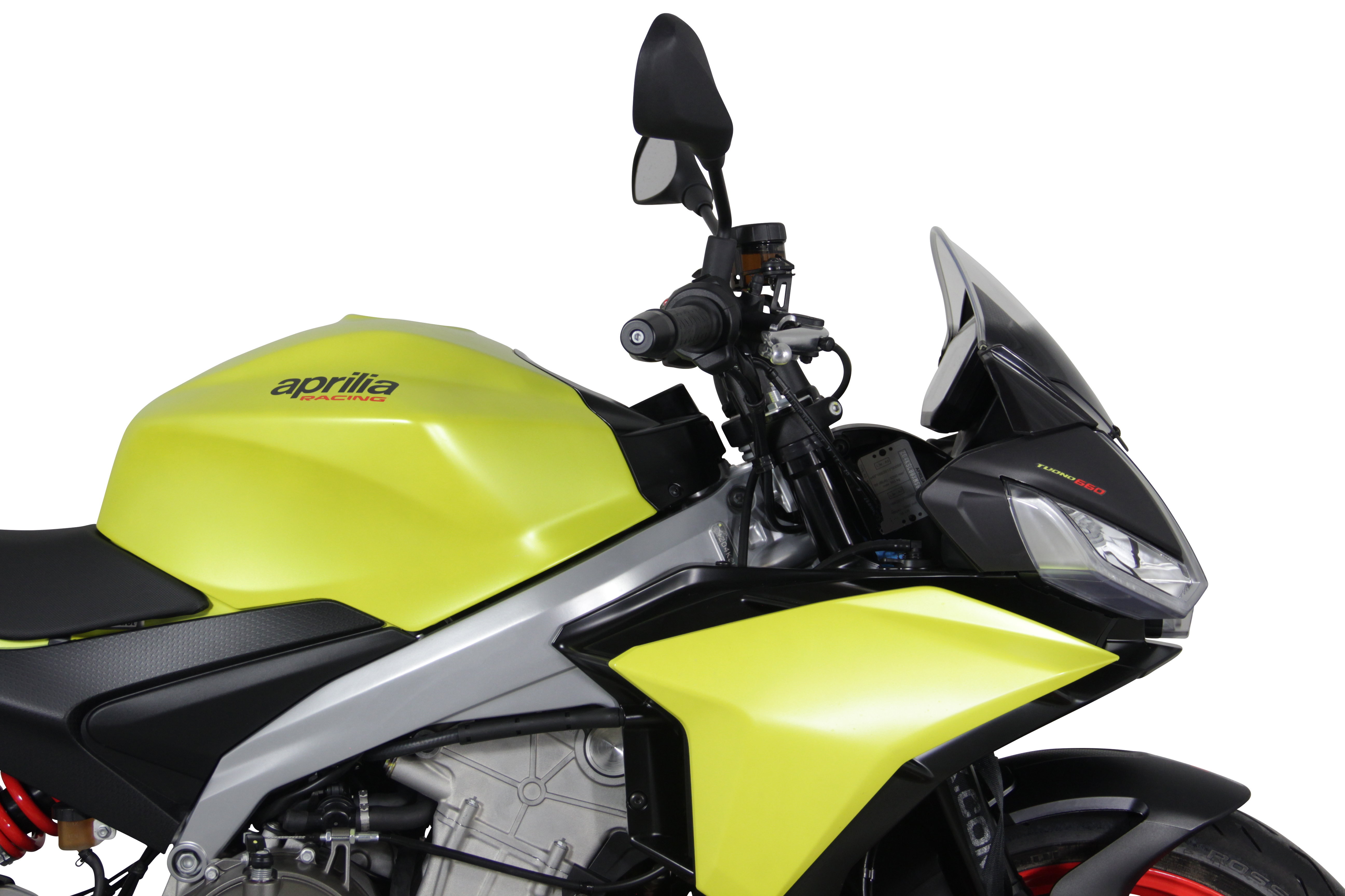 MRA pantalla original moldeada "O" gris humo Aprilia Tuono 660 / V4 Factory (21-)
