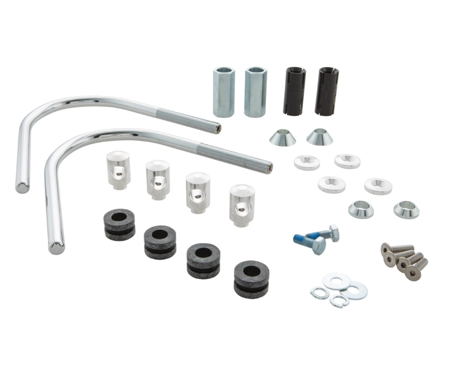 Material de montaje Flyscreen para Vespa GTS/GTS Super/GT/GT L 125-300cc, plata