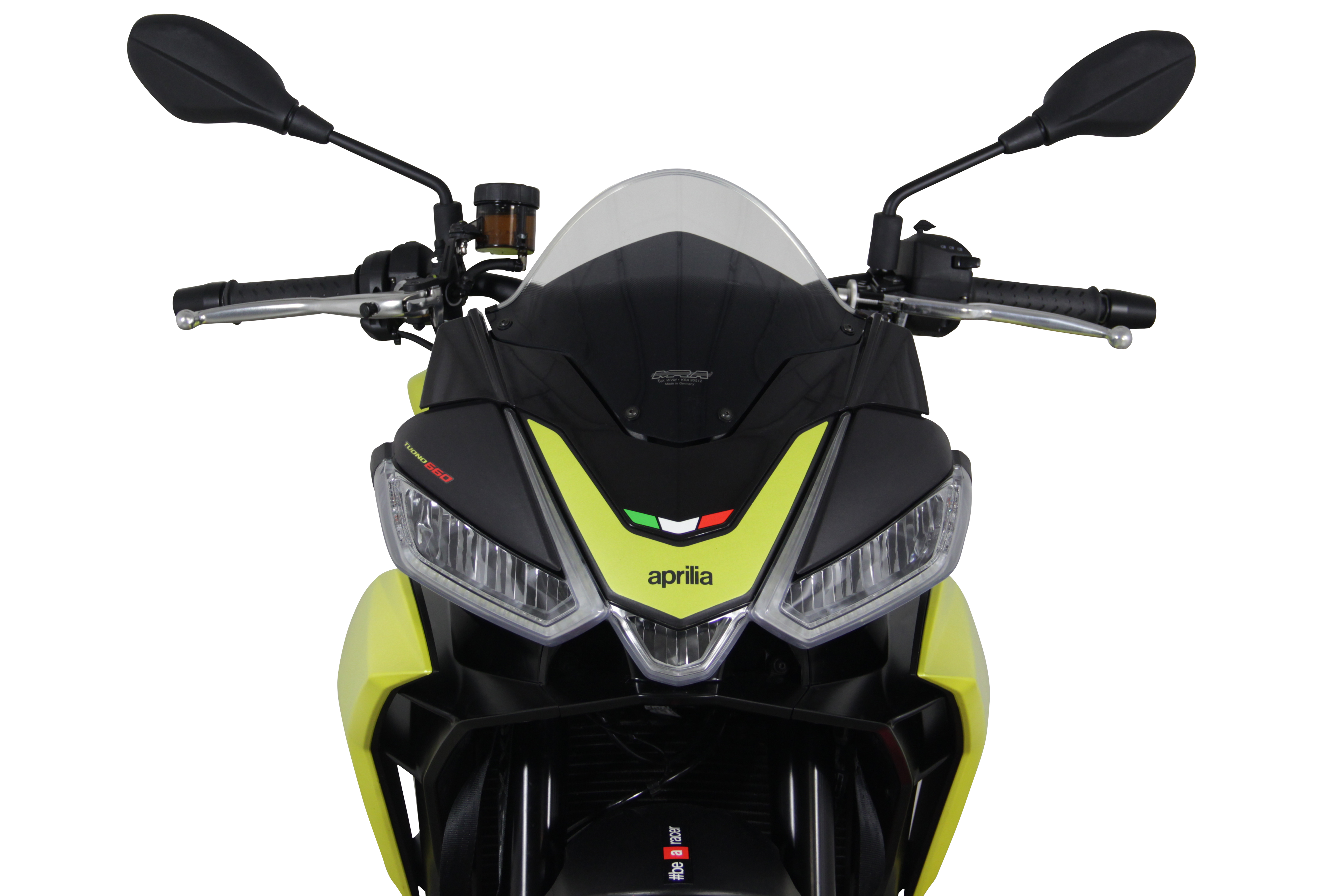 MRA pantalla original moldeada "O" gris humo Aprilia Tuono 660 / V4 Factory (21-)