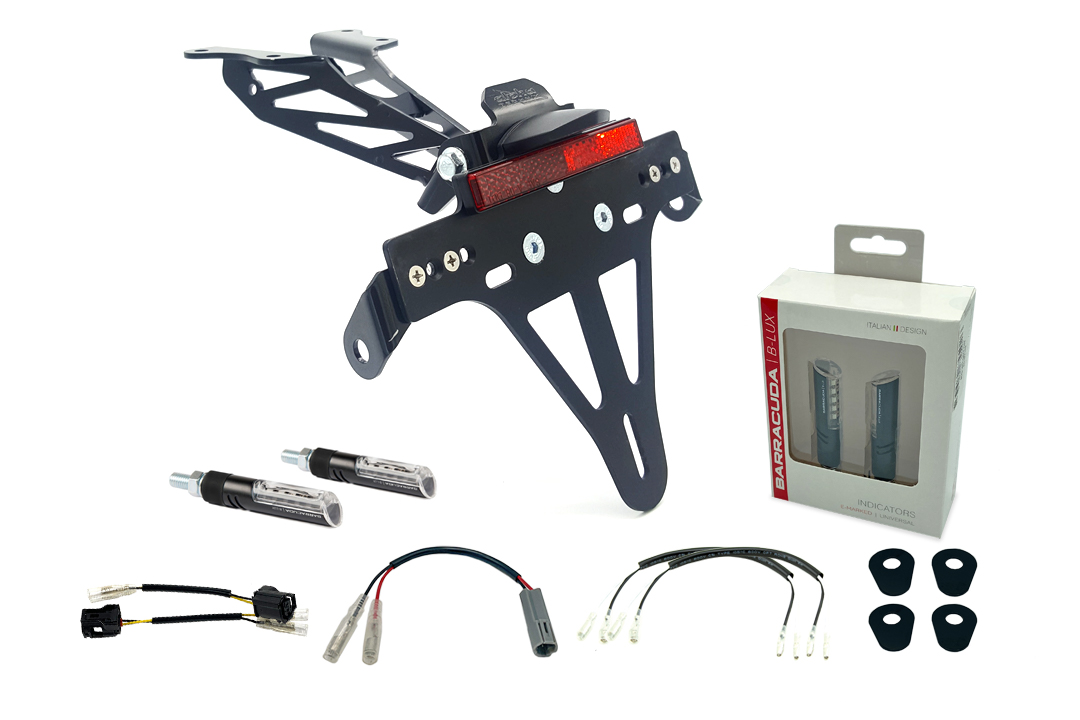 alpha Technik Kennzeichenhalter-Blinker-Kit IDEA (vorne + hinten) für Yamaha Tracer 700 ab Modelljah