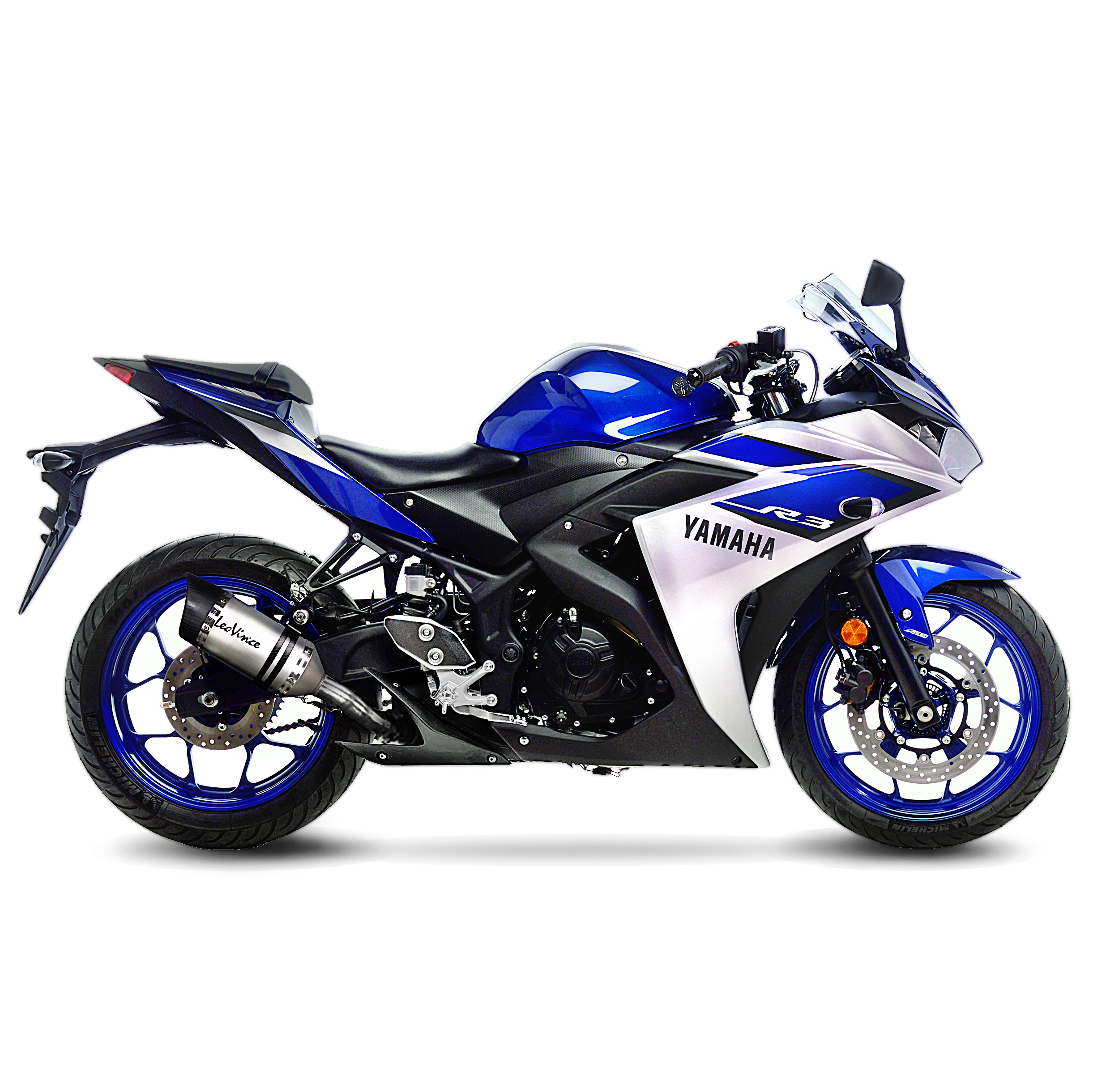 Sistema de escape LeoVince LV Pro, acero inoxidable, slip on para Yamaha MT-03 / YZF-R3
