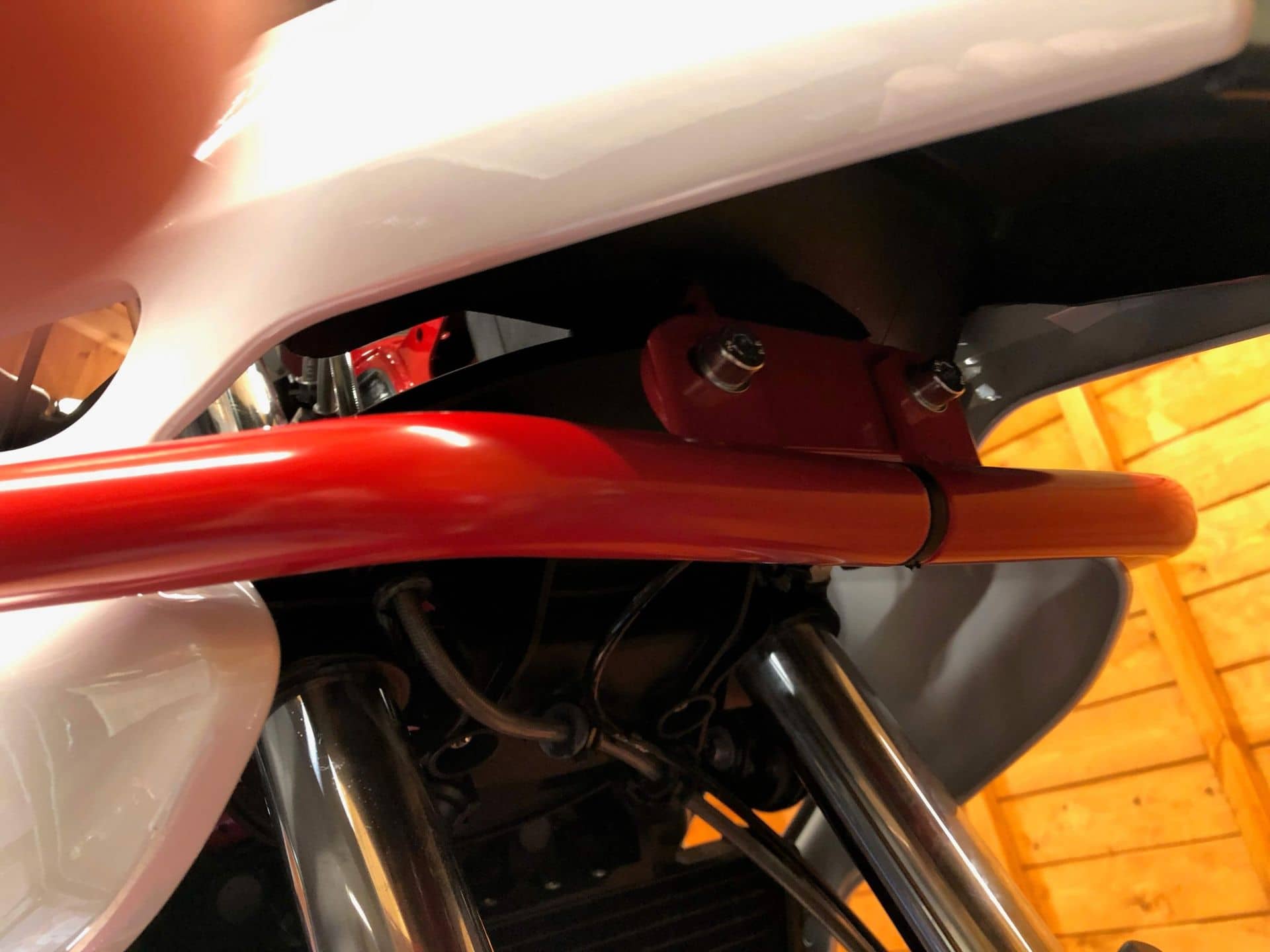 Protector motor rojo para BMW F 800 GS (08-18) Hepco & Becker