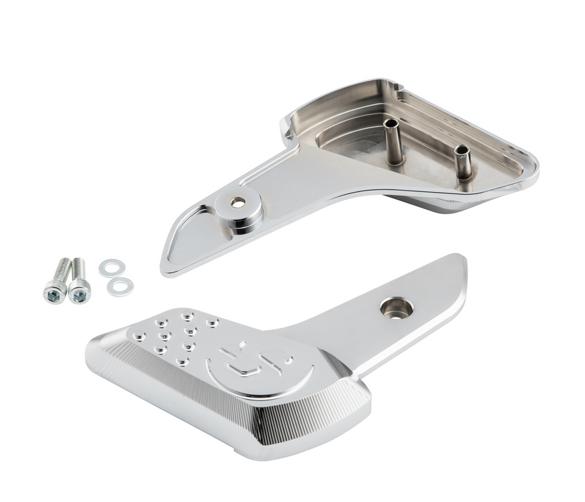 Estriberas derecha e izquierda para Vespa Primavera /Sprint 50-150ccm 2T/4T AC, cromadas