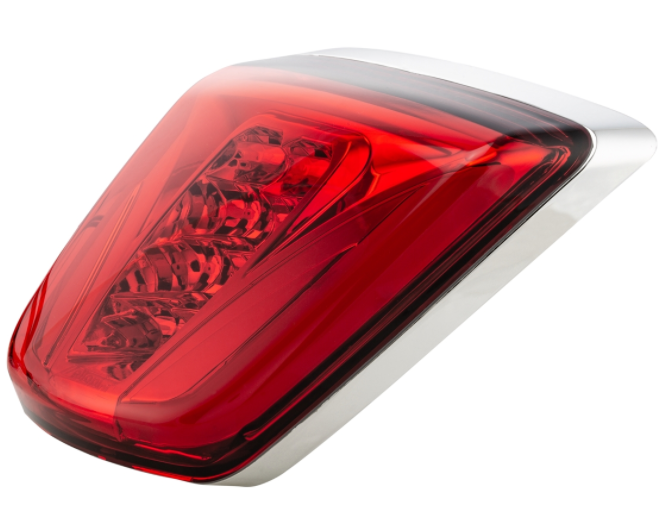 Piloto trasero LED rojo para Vespa Primavera/Sprint 50-150ccm, llanta - cromo