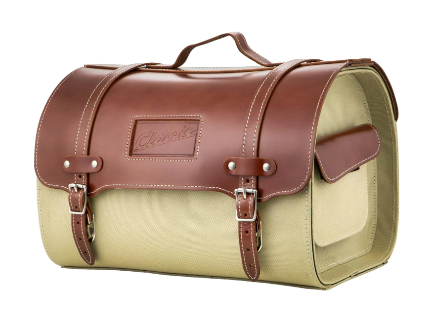 Funda de cuero "Classic" para Vespa, cuero/lona