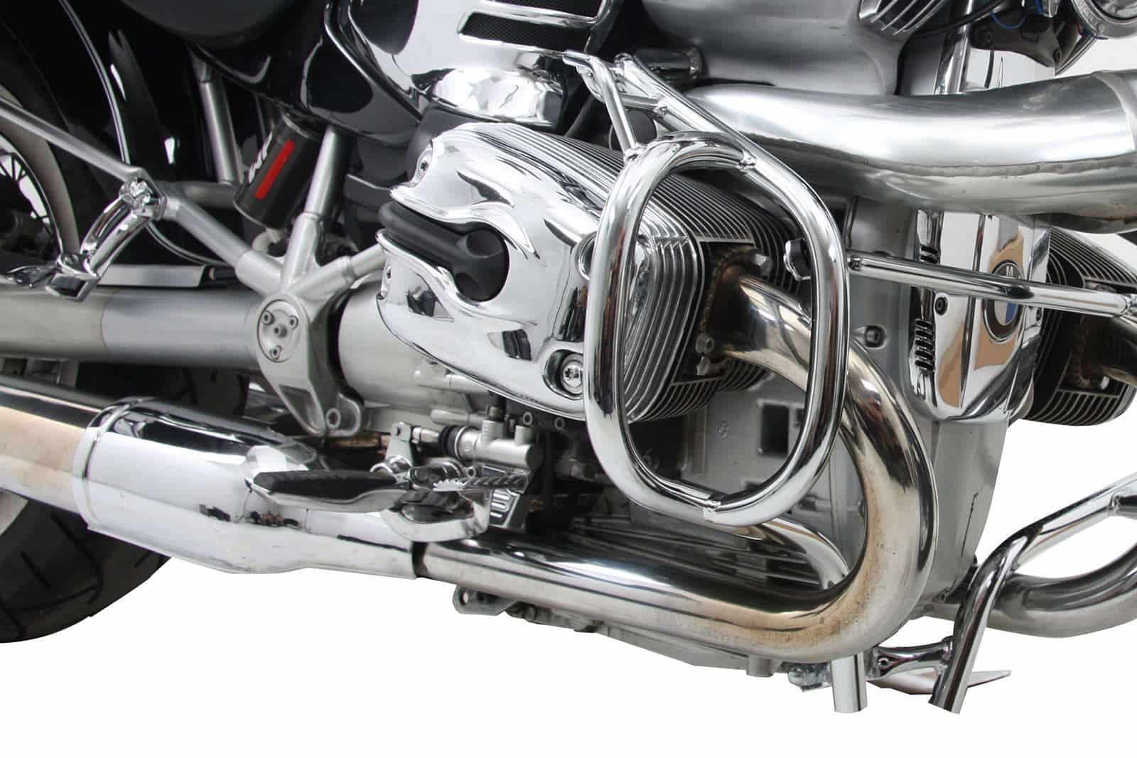 Protector de motor con reposapiés cromado para BMW R 850 C (00-04)/R 1200 C (97-04) Hepco & Becker