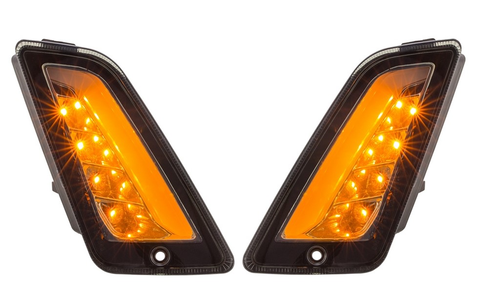 Kit indicador delantero izquierdo/derecho para Vespa GTS/GTS Super/GTV 125-300cc ('14-), tintado