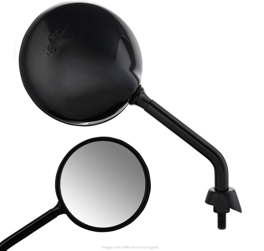 Espejo Shorty para Vespa, negro brillante, derecha e izquierda (par)