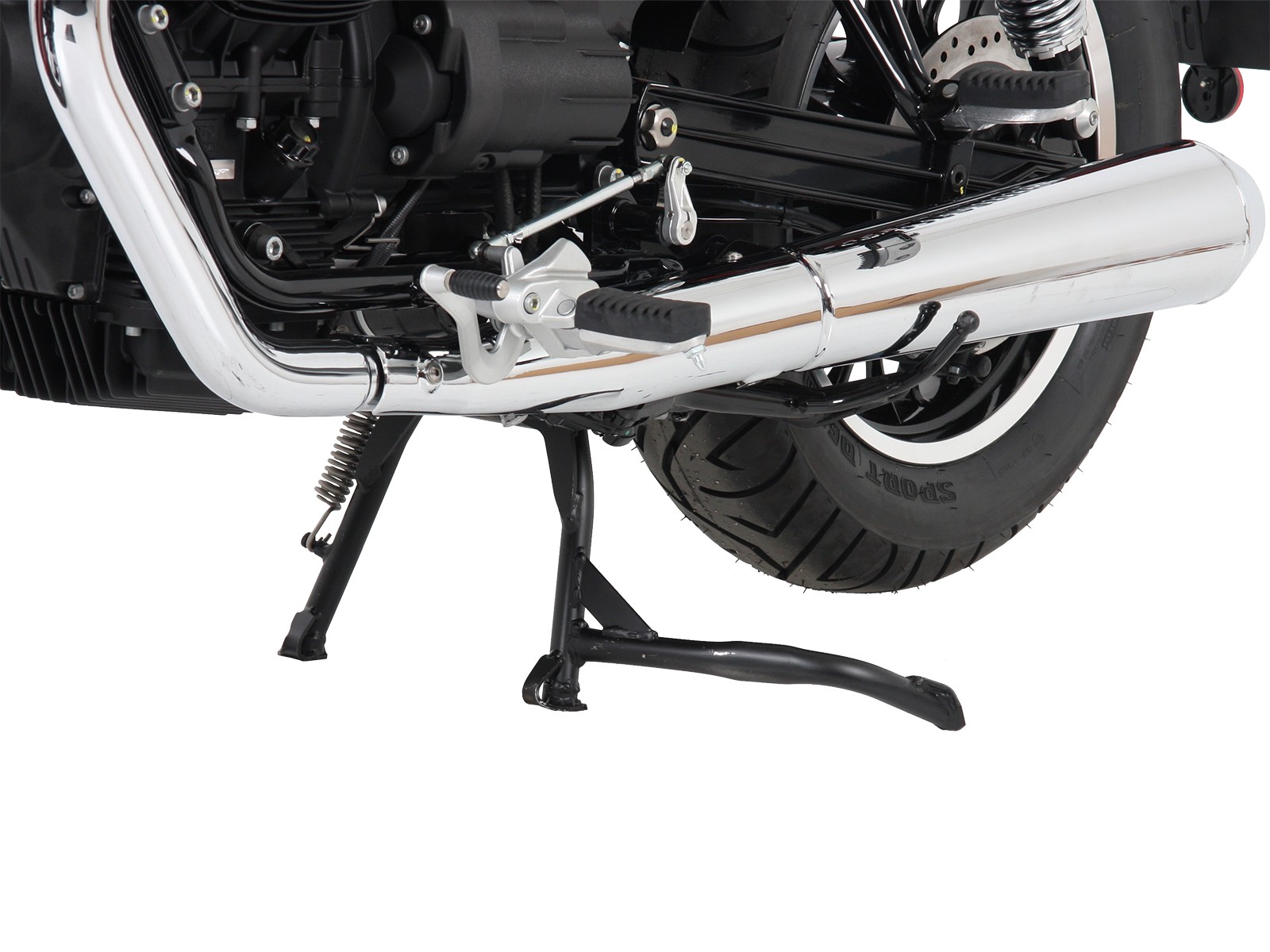 Soporte principal negro para V 9 Bobber / Bobber Sport Hepco & Becker