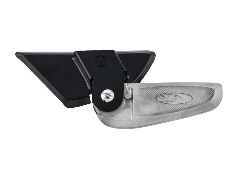 Estriberas derecha e izquierda para Vespa LX /LXV /S 50-150cc, negro/plata
