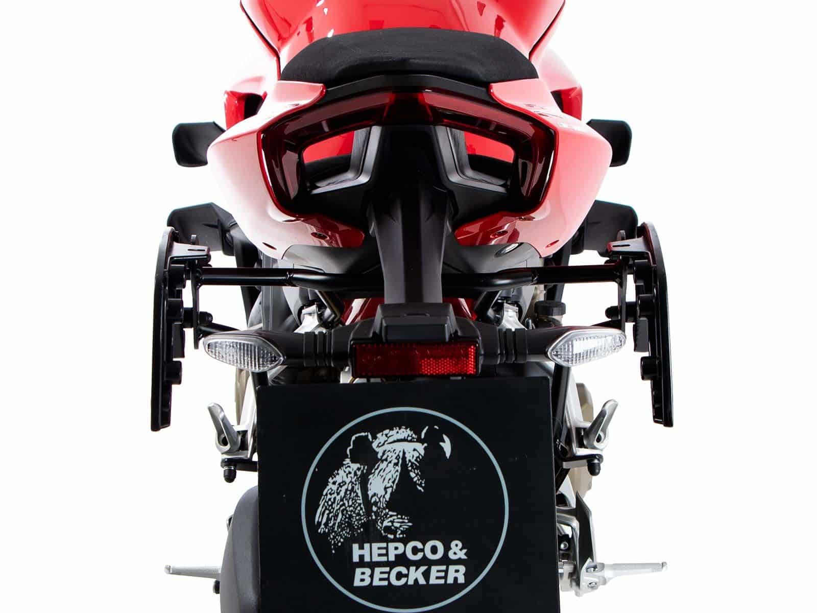 Soporte lateral C-Bow negro para Ducati Panigale V4 /S /R (18-24) Hepco & Becker