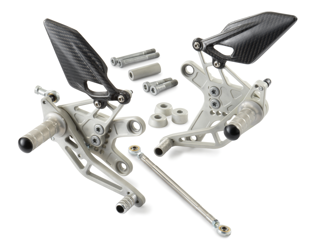 Sistema de reposapiés KTM para 790 Duke (Bj.18-) / 890 Duke (Bj.20-)