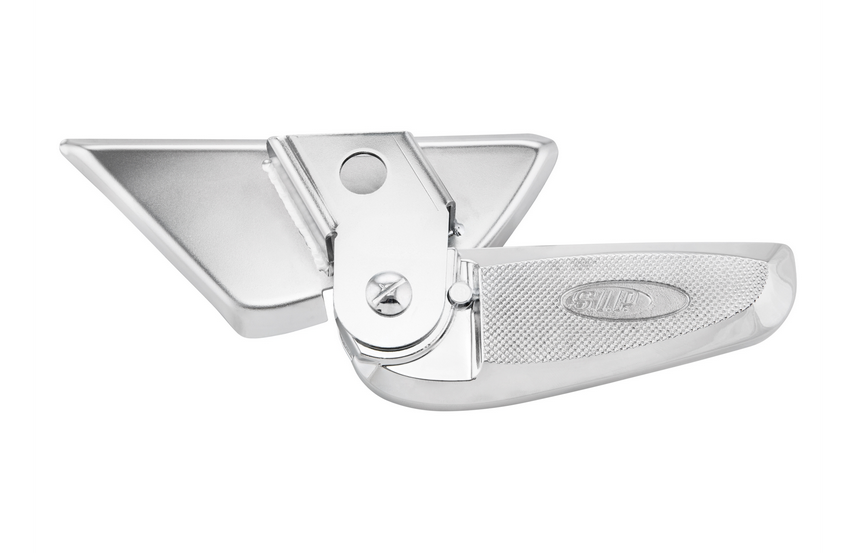 Estriberas derecha e izquierda para Vespa LX /LXV /S 50-150ccm, cromo/cromo