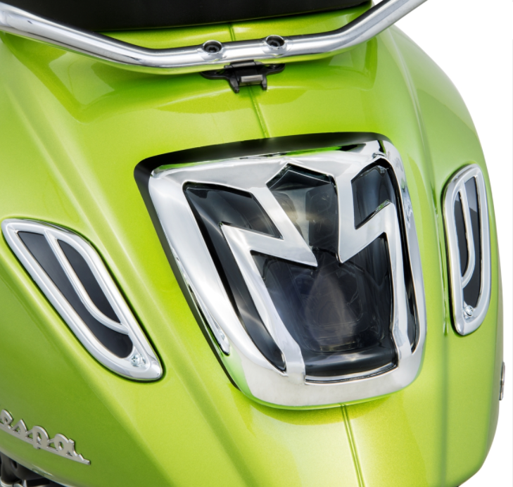 Rejilla indicadora derecha/izquierda, trasera para Vespa Primavera/Sprint 50-150cc 2T/4T AC, cromada