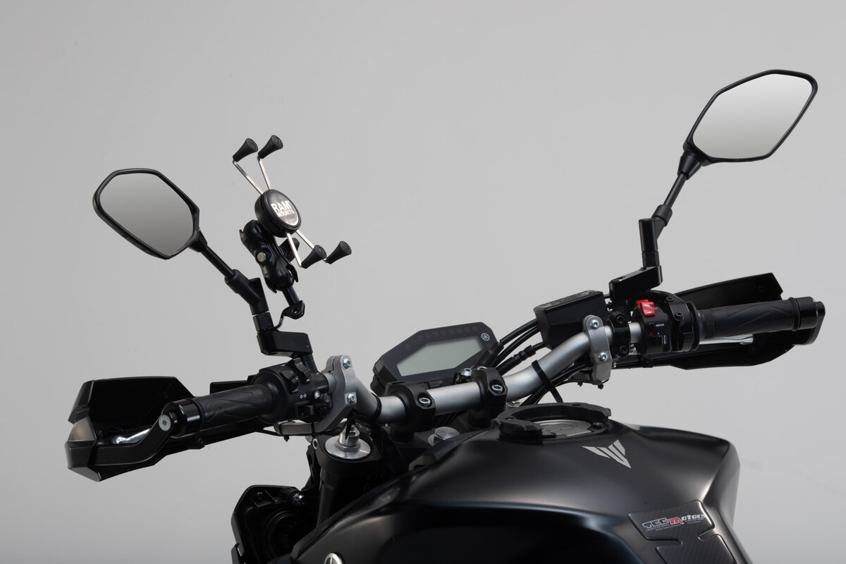 SW-Motech Kit de montaje para navegador X-Grip para smartphones grandes para Triumph Rocket 3 GT /R - SW Motech