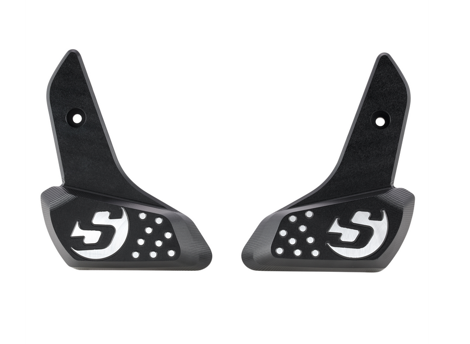 Estriberas derecha e izquierda para Vespa Primavera /Sprint 50-150ccm 2T/4T AC, negro mate