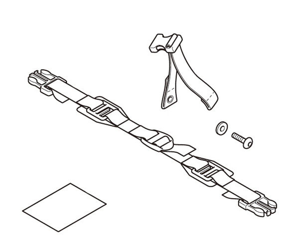 Kit de montaje para bolsa de asiento del pasajero Original Honda CB 650 F/ CB 500 F/ CBR 650 F/ CBR 300 R/ CBR 500 R