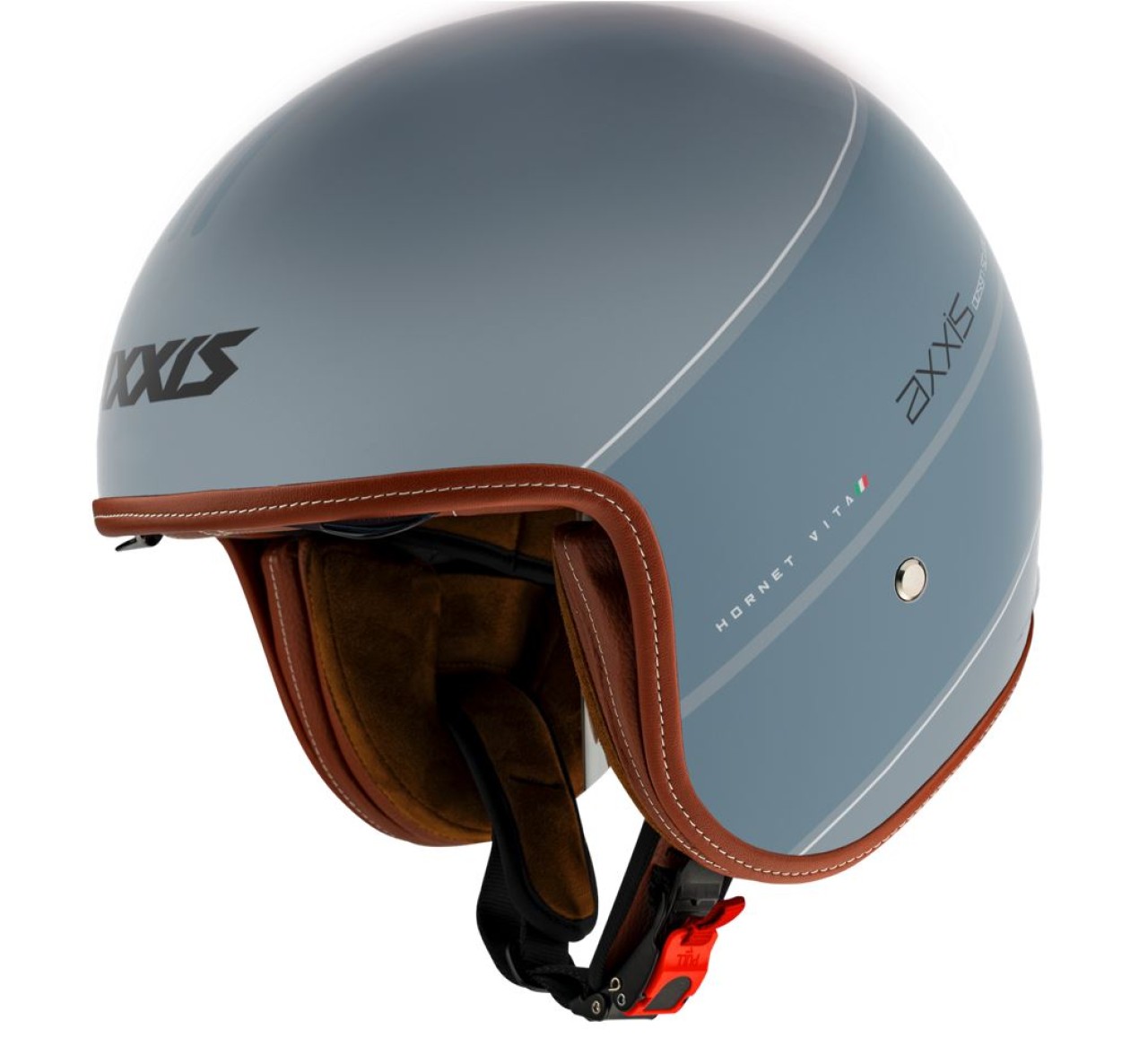 Casco jet Axxis, Hornet SV Vita, gris mate