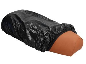 Funda de asiento Spinelli, XL, negra, 120x65 cm