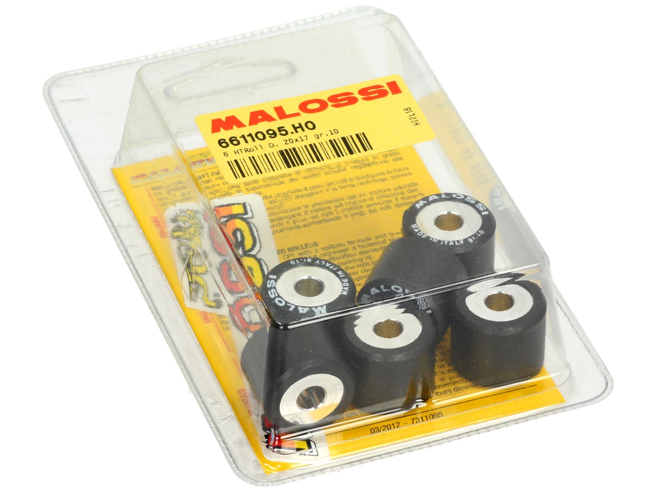 Juego de rodillos de variador Malossi, 20x17 mm, 10,0 g, pieza: 6