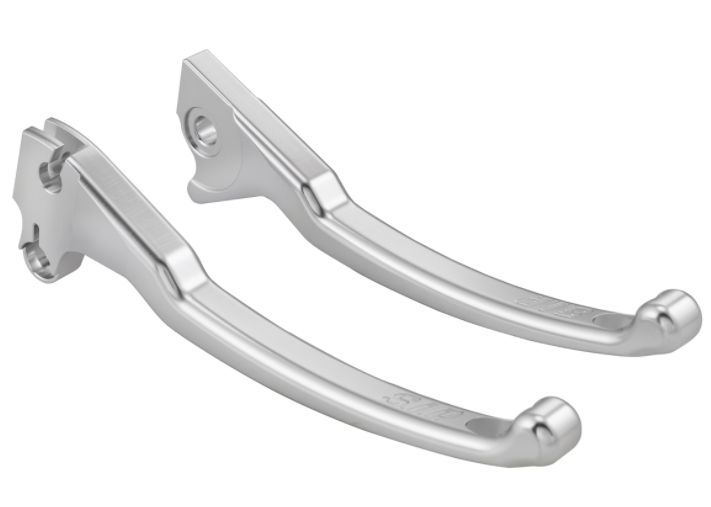 Juego de palanca de freno deportiva izquierda/derecha para Vespa LX/LXV/S/Primavera/Sprint 50-150ccm, plata