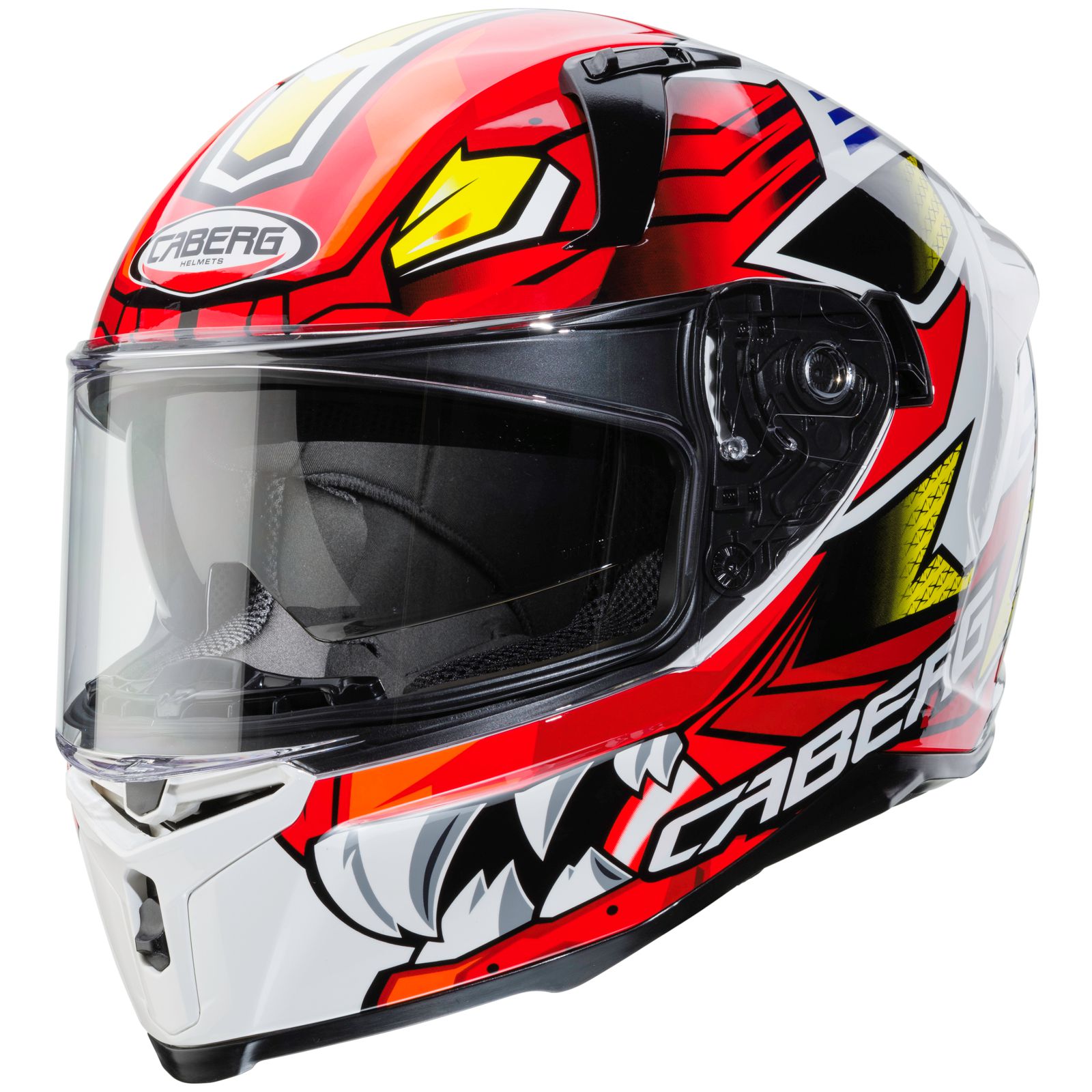 Casco Caberg Avalon Giga, blanco/rojo-amarillo