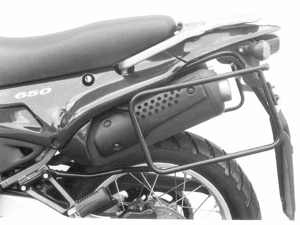Portamaletas lateral fijo negro para Aprilia Pegaso 650 (1996) Hepco & Becker