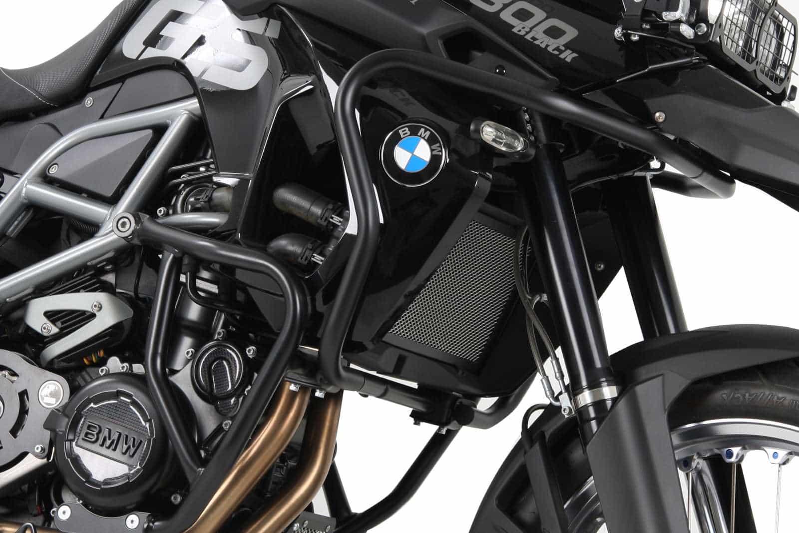 Protector de depósito negro para BMW F 650 GS Twin (08-11)/F 700 GS (12-17)/F 800 GS (08-16)