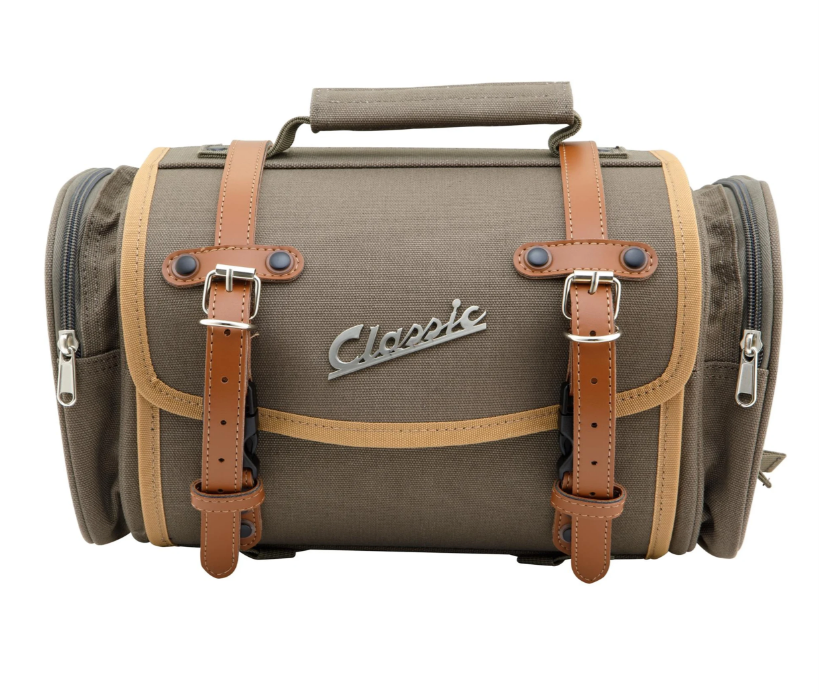 Bolsa "Classic" pequeña para Vespa, lona, oliva