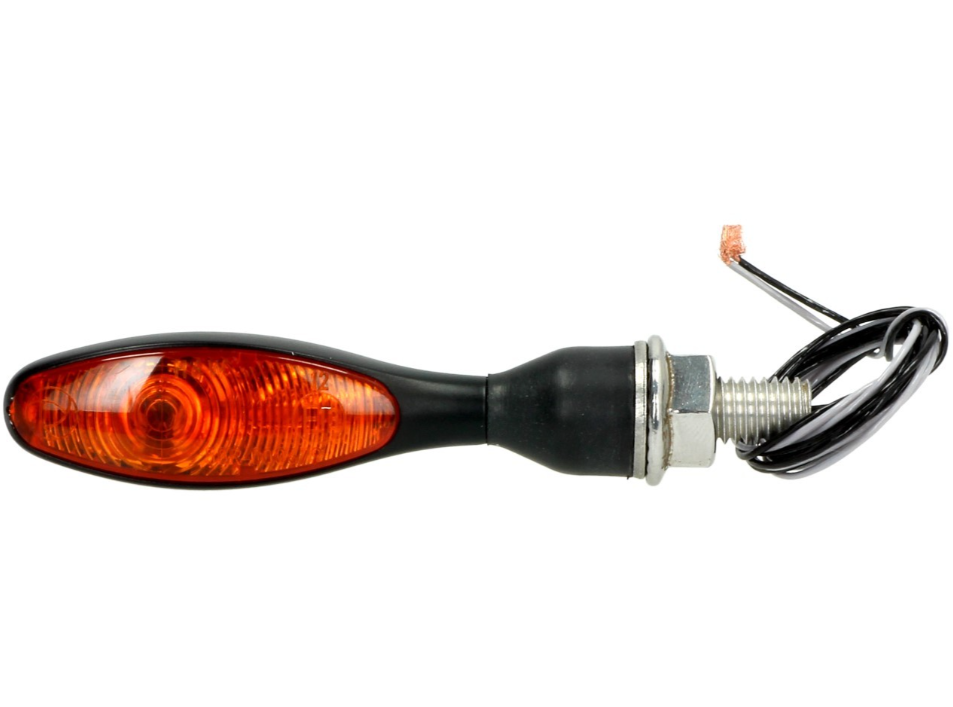 Indicador Kellermann, Micro 1000 Halogen, acero, halógeno, HR/HL, 12 V, 6 W, negro satinado
