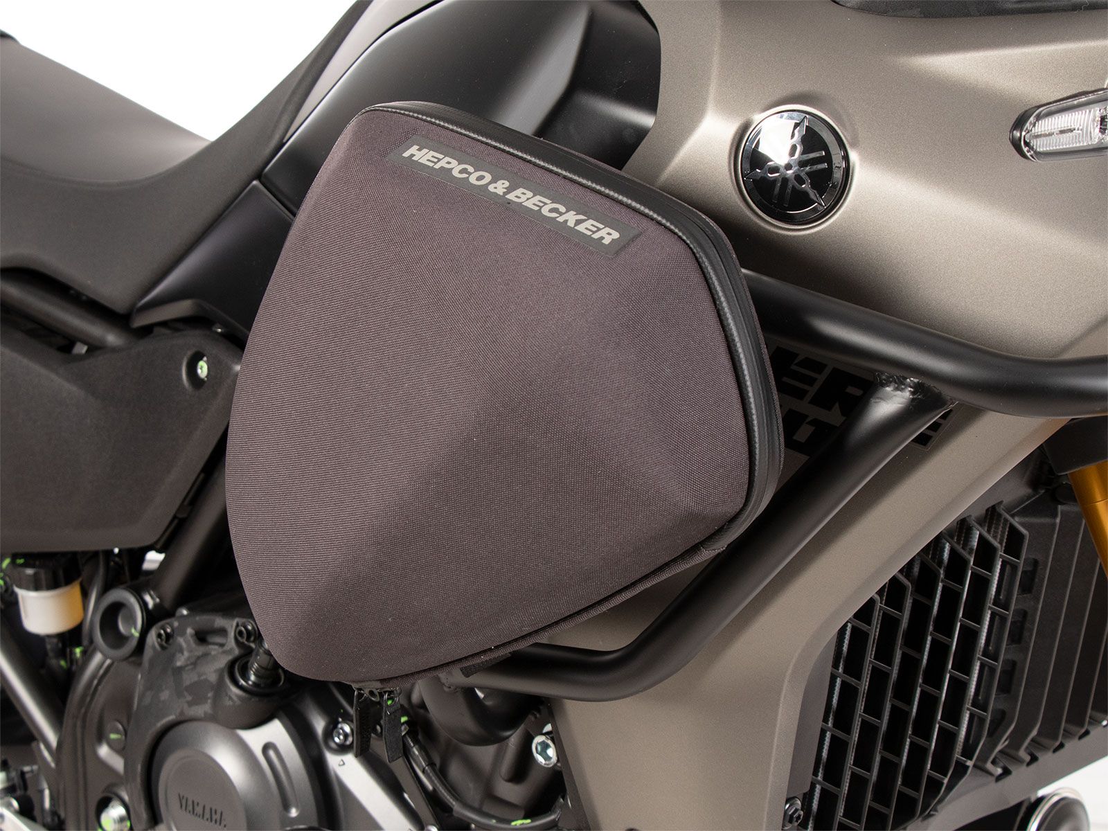 Barra protectora de depósito negra para Yamaha Ténéré 700 (25-) Hepco & Becker