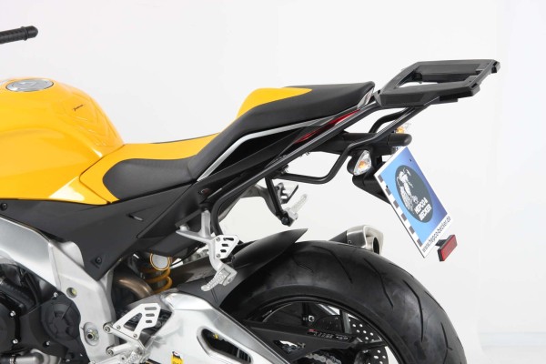 Portamaletas Alurack negro para Aprilia Tuono V4 R (11-14) / Tuono V4 1100 RR (15-20)