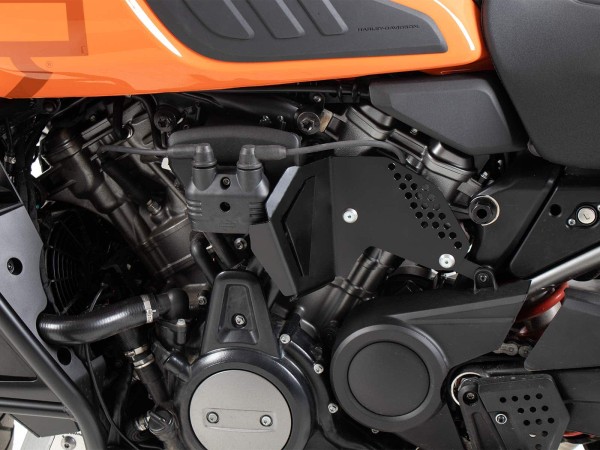 Placa protectora del calor acero inoxidable negro para Harley Davidson Pan America (21-) Hepco & Becker