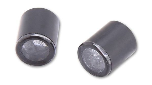 HIGHSIDER Proton Módulo intermitente LED carcasa negro / lente gris humo (par), delantero y trasero
