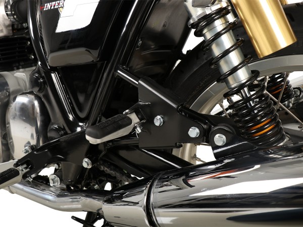 Reubicación del reposapiés del pasajero negro para Royal Enfield Interceptor (2018-)