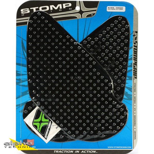 Stompgrip negro Volcano para Kawasaki ZX6R/RR