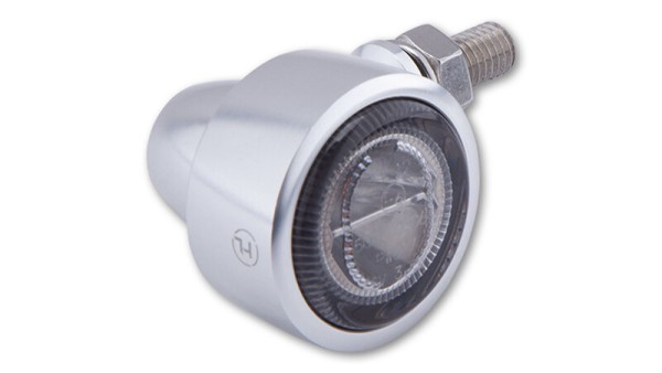 HIGHSIDER Pro Classic-X1 Indicador LED Carcasa Plata / Lente Gris Humo (Pareja), Delantero y Trasero