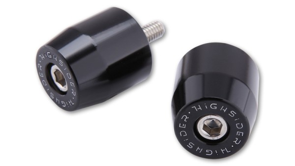 Contrapesos de manillar HIGHSIDER pro negro M6 Suzuki (par)