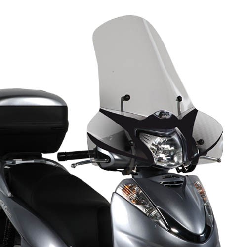 Parabrisas grande transparente, para Honda SH 300 (07-11) - 440x665 mm (HxA) Givi