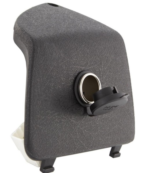 Tapa del maletero izquierda con encendedor de 12V para Vespa GTS/GTS Super/GTV/GT, negro
