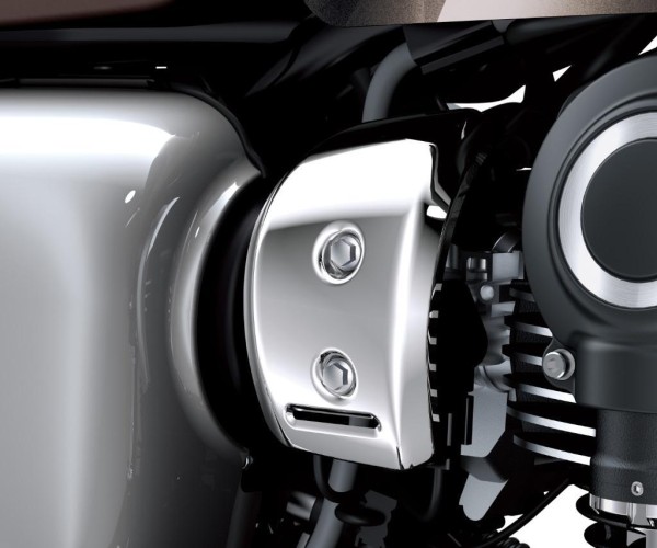 Tapa del cuerpo del acelerador cromada derecha para W 800 Street (Bj.19-) Original Kawasaki